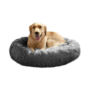 Round Donut Cat and Dog Cushion Bed, Pet Bed For Cats or Multiple Dogs